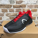 Zapatilla Head Revolt Pro 4.5 Clay de Hombre Negro y Rojo