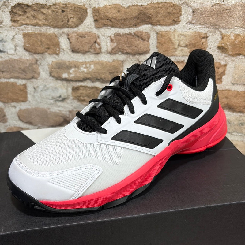 Zapatillas Adidas CourtJam Control Hombre Blanco y Rojo