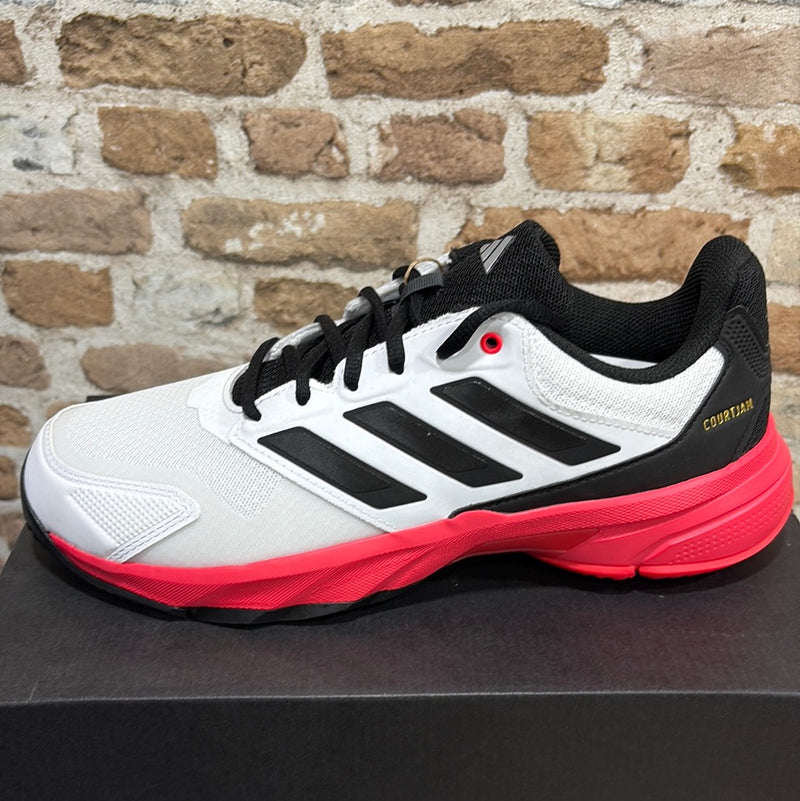 Zapatillas Adidas CourtJam Control Hombre Blanco y Rojo