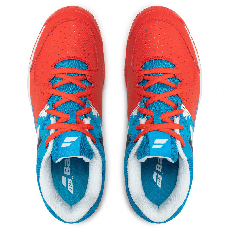Zapatilla Babolat Pulsion All Court JR Rojo y Azul