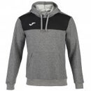 SUDADERA CAPUCHA WINNER MELANGE-NEGRO JOMA
