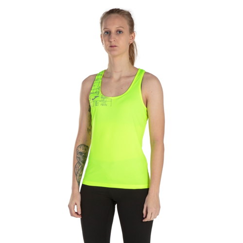 Joma Camiseta de Tirantes Elite VIII Lisa Amarillo Flúor