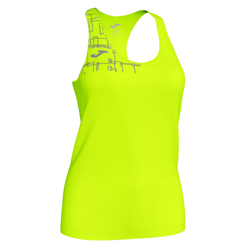 Joma Camiseta de Tirantes Elite VIII Lisa Amarillo Flúor