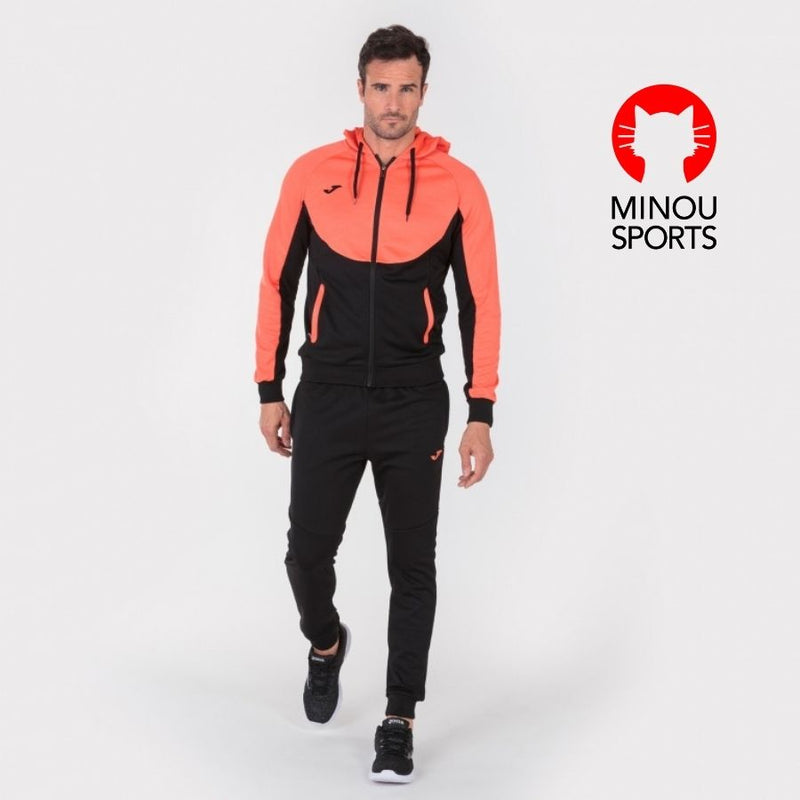 Chandal Joma Capucha Essential Negro/Naranja