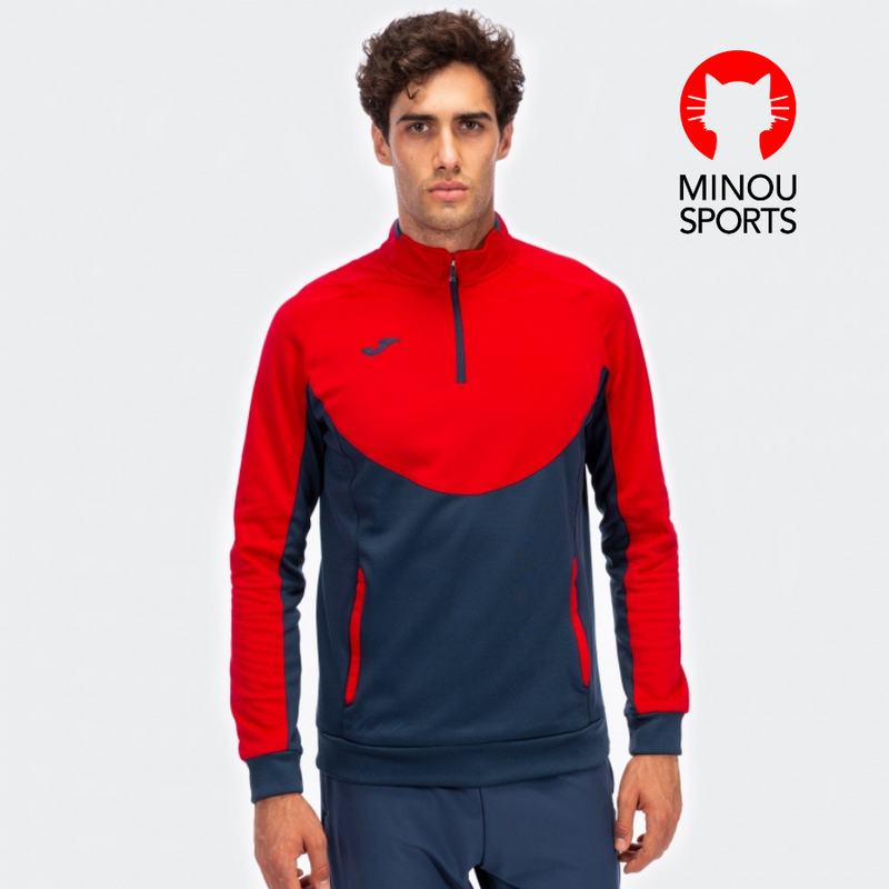 Joma Sudadera Essential 1/2 Cremall Rojo/Marino